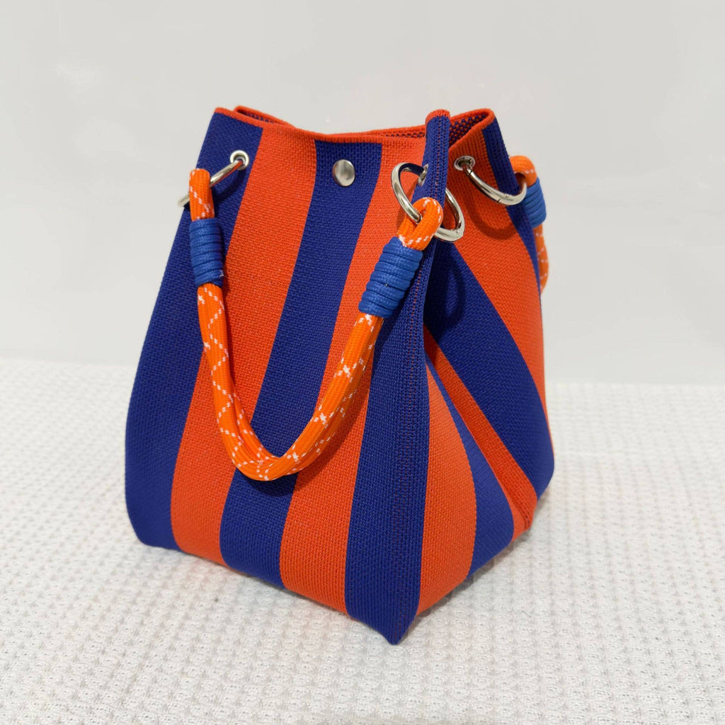 NARWEY INC - Knit Tote Women Striped Crochet Bucket Handbag Purse Shoulde