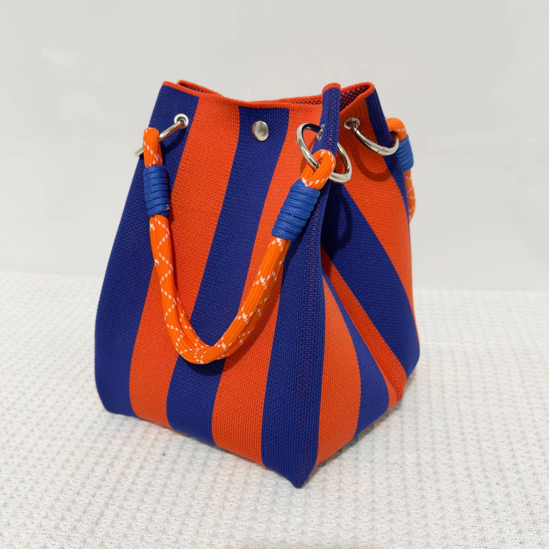 NARWEY INC - Knit Tote Women Striped Crochet Bucket Handbag Purse Shoulde