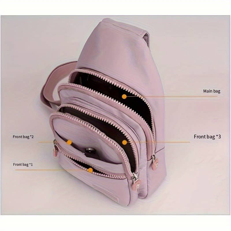 NARWEY INC - Sling Chest Bag Casual Crossbody Shoulder Waist Pack