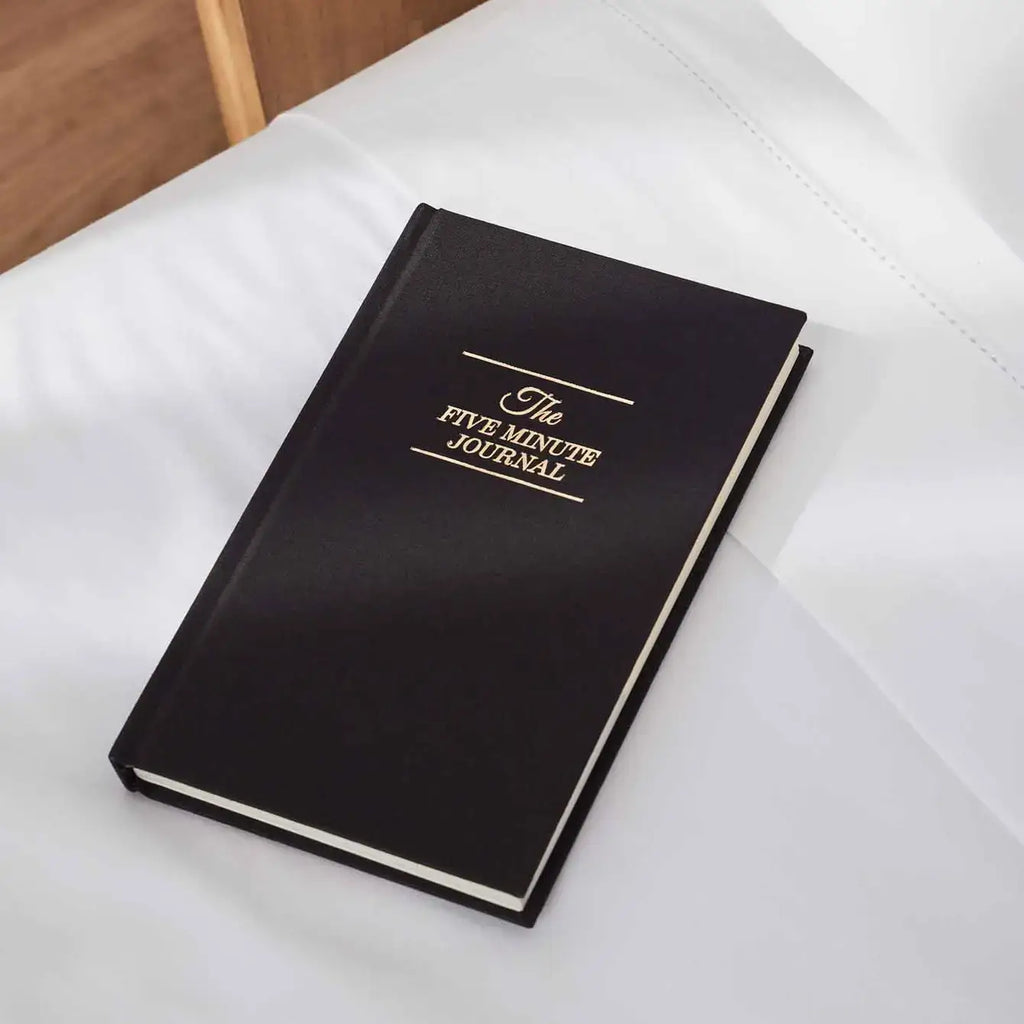 Intelligent Change - The Five Minute Journal Black - Daily Guided Gratitude