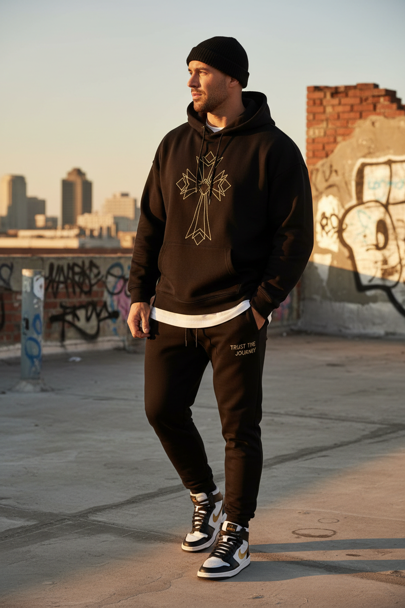 Men's Walk by Faith Joggers - Black on-model urban shot